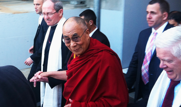 Vimeo video of His Holiness the Dalai Lama's visit to Santa Clara University